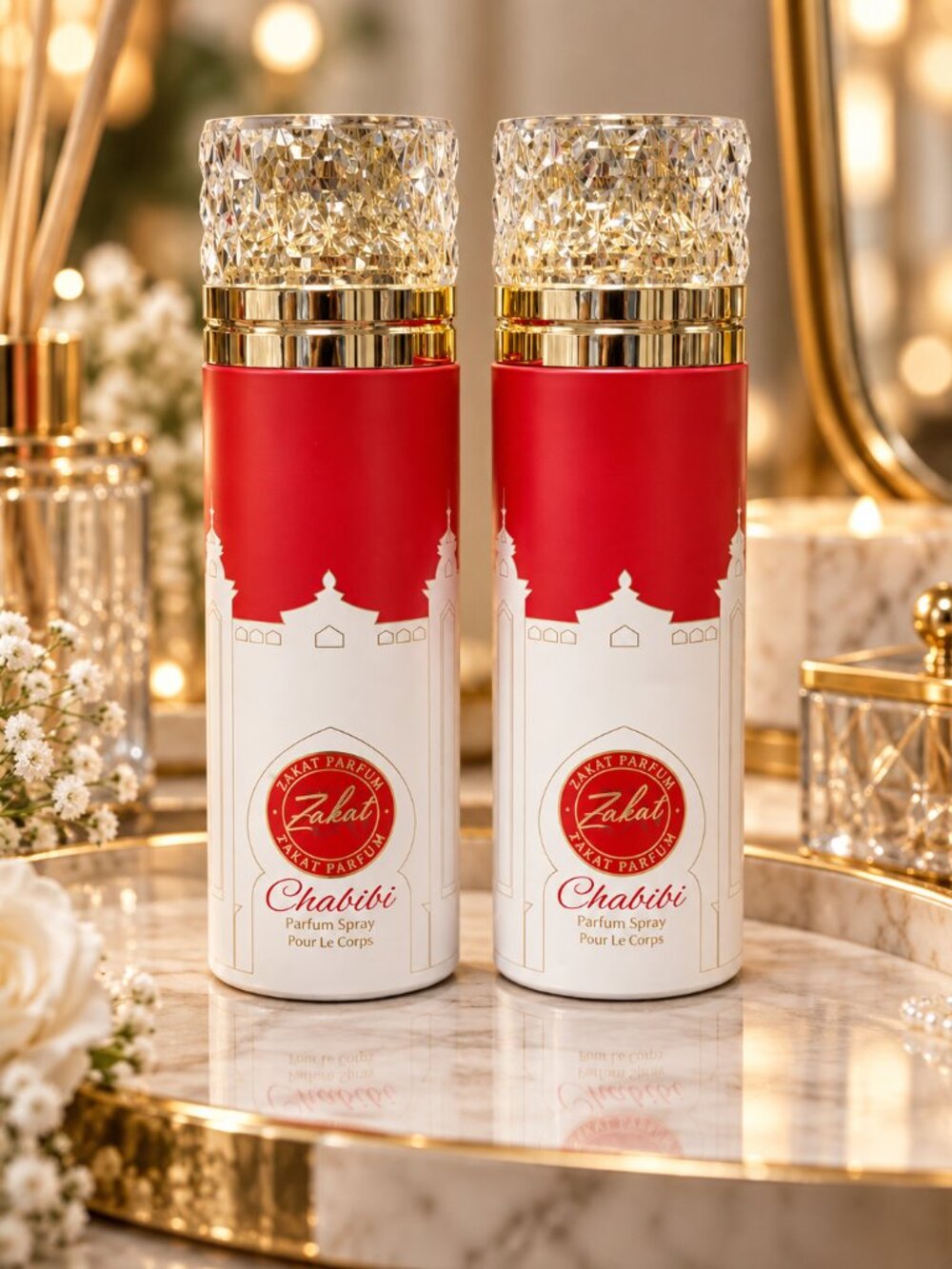 Two Of Zakat Z96 Chabibi Body spray Perfum Unisex 6.76 fl.Oz Each